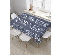 Прямоугольная скатерть JoyArty Столбы в горошек из сатена tc_28476_120x145