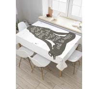 Прямоугольная скатерть JoyArty Внутренняя улыбка из сатена tc_9712_120x145