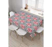 Прямоугольная скатерть JoyArty Спиральные чешуйки из сатена tc_20788_120x145