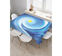 Прямоугольная скатерть JoyArty Спираль стихий из сатена tc_22220_120x145