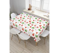 Прямоугольная скатерть JoyArty Дед Мороз из сатена tc_37102_120x145