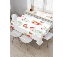 Прямоугольная скатерть JoyArty Дружное рождество из сатена tc_5928_120x145