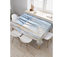 Прямоугольная скатерть JoyArty Снежные объятья из сатена tc_2725_120x145