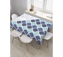 Прямоугольная скатерть JoyArty Диагональная бледность из сатена tc_31974_120x145