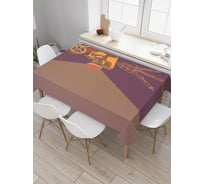 Прямоугольная скатерть JoyArty Старинная камера из сатена tc_22068_120x145