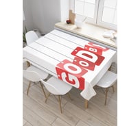 Прямоугольная скатерть JoyArty Досвидание из сатена tc_34657_120x145