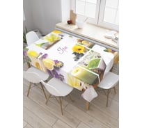 Прямоугольная скатерть JoyArty Спокойный отдых из сатена tc_21854_120x145