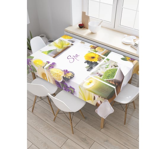 Прямоугольная скатерть JoyArty Спокойный отдых из сатена tc_21854_120x145 1