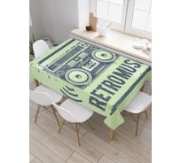 Прямоугольная скатерть JoyArty Ретро музыка из сатена tc_9777_120x145