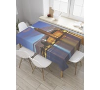 Прямоугольная скатерть JoyArty Стокгольмская ратуша из сатена tc_32949_120x145