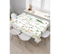 Прямоугольная скатерть JoyArty Редкие цветы из сатена tc_14556_120x145