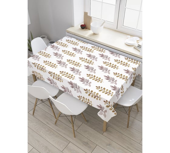 Прямоугольная скатерть JoyArty Нарисованные листья из сатена tc_31327_120x145 1