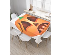 Прямоугольная скатерть JoyArty Грусный Джек-фонарь из сатена tc_6008_120x145