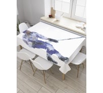 Прямоугольная скатерть JoyArty Стелс хоккеист из сатена tc_28865_120x145