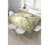 Прямоугольная скатерть JoyArty Высохшее море из сатена tc_7973_120x145
