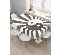 Прямоугольная скатерть JoyArty Полосатая гармония из сатена tc_3499_120x145