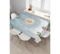 Прямоугольная скатерть JoyArty Солнечный обряд из сатена tc_23381_120x145