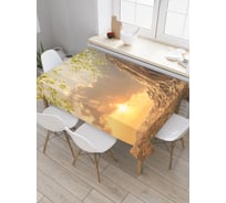Прямоугольная скатерть JoyArty Древнее древо из сатена tc_29852_120x145