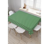 Прямоугольная скатерть JoyArty Елочки наив из сатена tc_37162_120x145