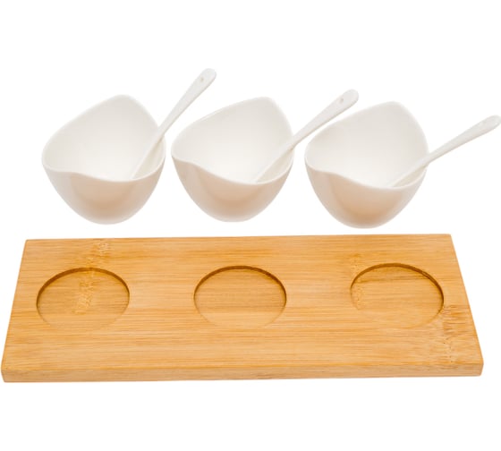 Трехсекционная менажница Walmer Bamboo W37000778