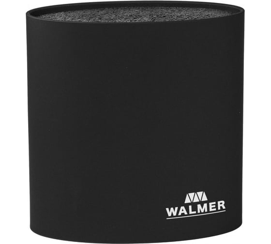 Овальная подставка для ножей Walmer 16x7x16 см, черная W08002201