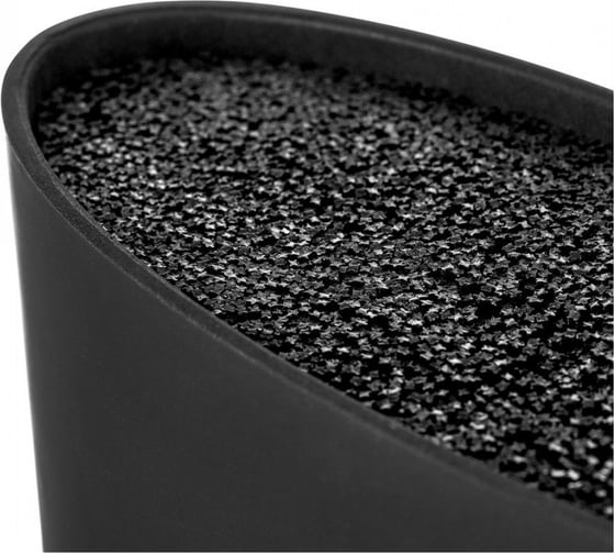 Овальная подставка для ножей Walmer 16x7x16 см, черная W08002201