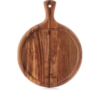 Разделочная доска Walmer SAFARI круглая, с ручкой, 38.5x29x1.5 см W21083829