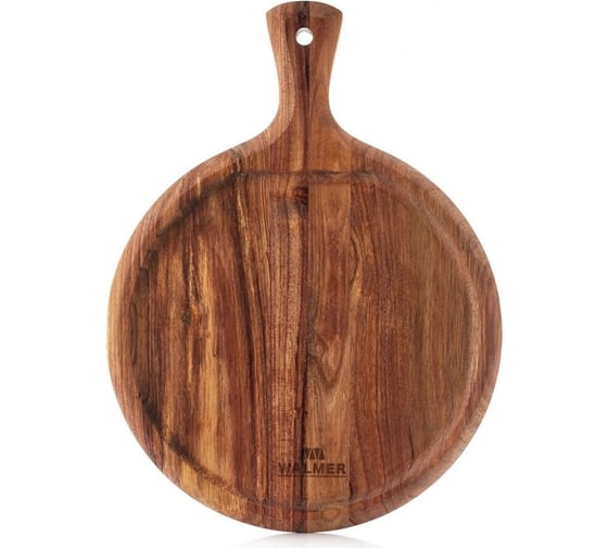 Разделочная доска Walmer SAFARI круглая, с ручкой, 38.5x29x1.5 см W21083829 1