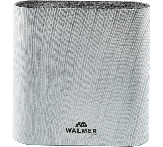 Подставка для ножей Walmer Grey Lines 21.5x6.1x23 см, овальная, серая W08002123