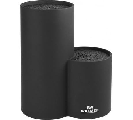 Двойная подставка для ножей Walmer 19x11x22 см, черная W08002401