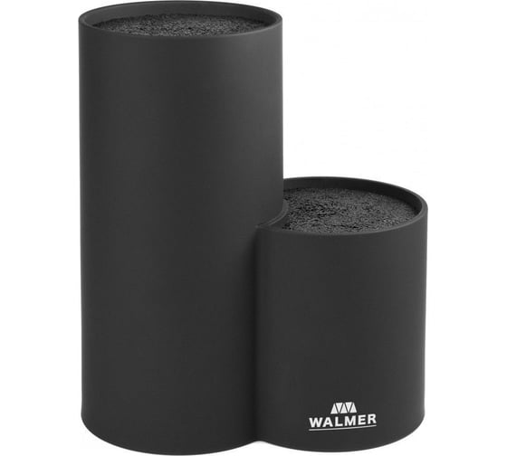 Двойная подставка для ножей Walmer 19x11x22 см, черная W08002401