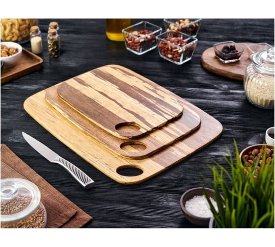 Разделочная доска Walmer CHIP из бамбука, 33x23x0.9 см W21083323
