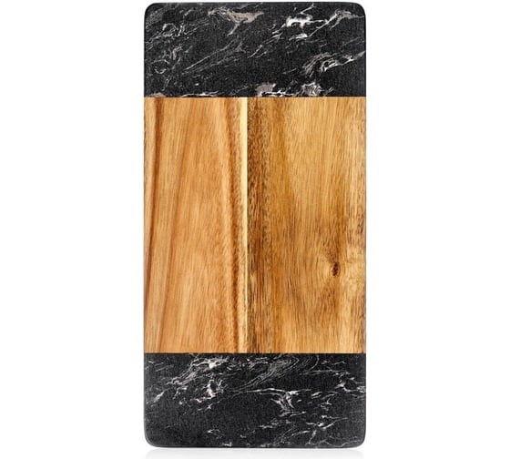 Сервировочная доска Walmer NORDIC прямоугольная, 32x16x1.3 см, черный мрамор W21093216