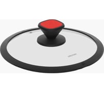 Стеклянная крышка NADOBA GUSTA с силиконовым ободом, 24 см, 751713