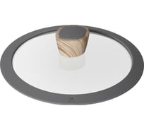 Стеклянная крышка NADOBA MINERALICA с силиконовым ободом, 20 см, 751215
