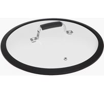 Стеклянная крышка NADOBA LOTA с силиконовым ободом, 26 см, 751412