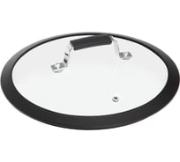 Стеклянная крышка NADOBA LOTA с силиконовым ободом, 24 см, 751413