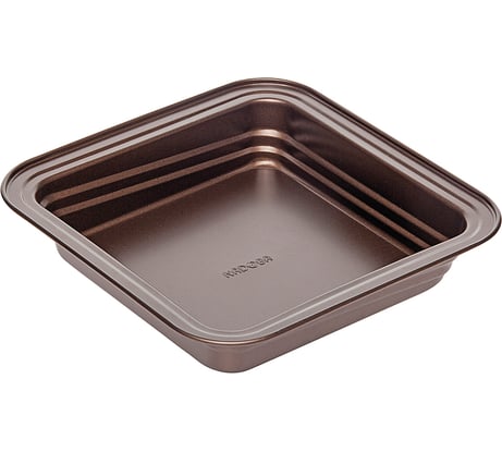 Форма NADOBA LIBA для выпечки квадратная, стальная, антипригарная 24х24х5 см, 761113