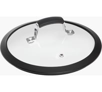 Стеклянная крышка NADOBA LOTA с силиконовым ободом, 20 см, 751415