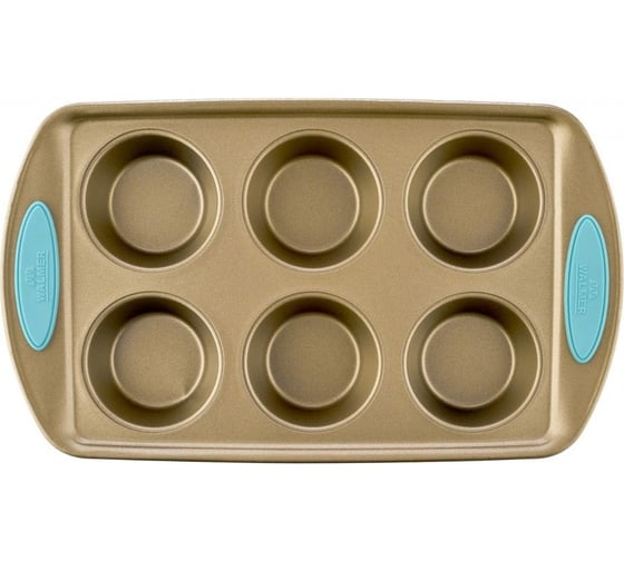 Форма для 6 маффинов Walmer Crown с ручками, 32.5x19x3.8 см W08133219