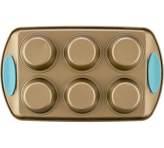 Форма для 6 маффинов Walmer Crown с ручками, 32.5x19x3.8 см W08133219