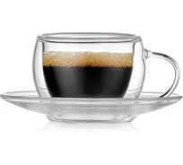 Набор Walmer FLORAL из 2-х кофейных пар, 80 мл W37000613