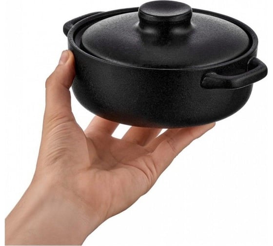 Форма для запекания Walmer IRON-BLACK с крышкой, 600 мл W37000644