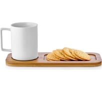 Кружка Walmer Bamboo 400 мл, с блюдцем W37000779