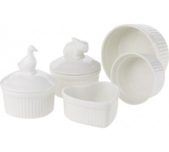 Горшочек для запекания Walmer Duck с крышкой, 9 см, фарфор W10330009