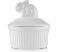 Горшочек для запекания Walmer Rabbit с крышкой, 9 см, фарфор W10320009