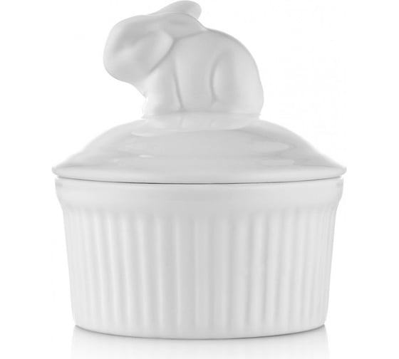 Горшочек для запекания Walmer Rabbit с крышкой, 9 см, фарфор W10320009 1
