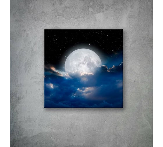 Картина на стекле ООО Оптион ПОЛНОЛУНИЕ 40x40 см 81245 1