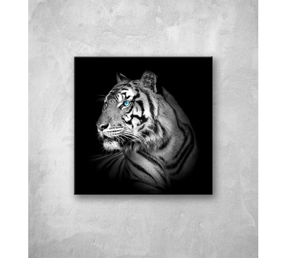 Картина на стекле ООО Оптион ТИГР 40x40 см 80345 1