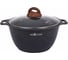 Кастрюля Kukmara Granit Ultra Induction 2 л со стеклянной крышкой, антипригарное покрытие blue кгги22а 1